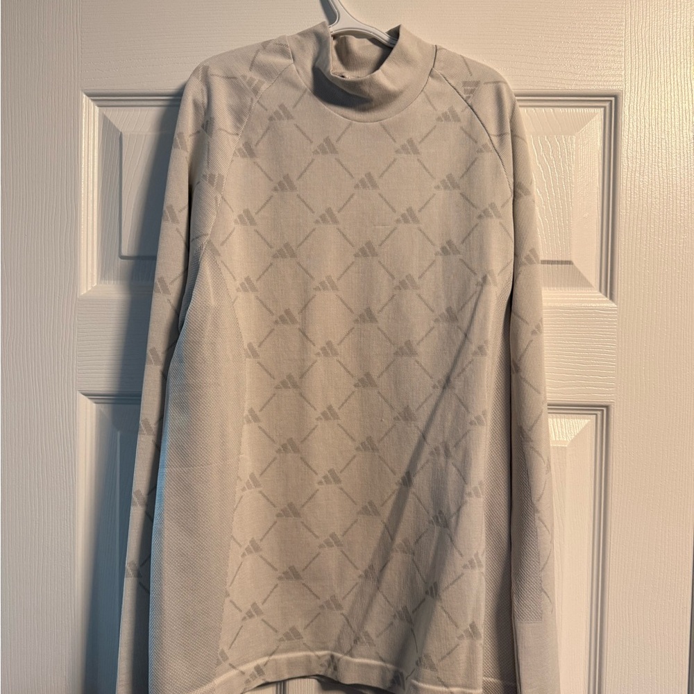 Adidas long sleeve golf mock neck